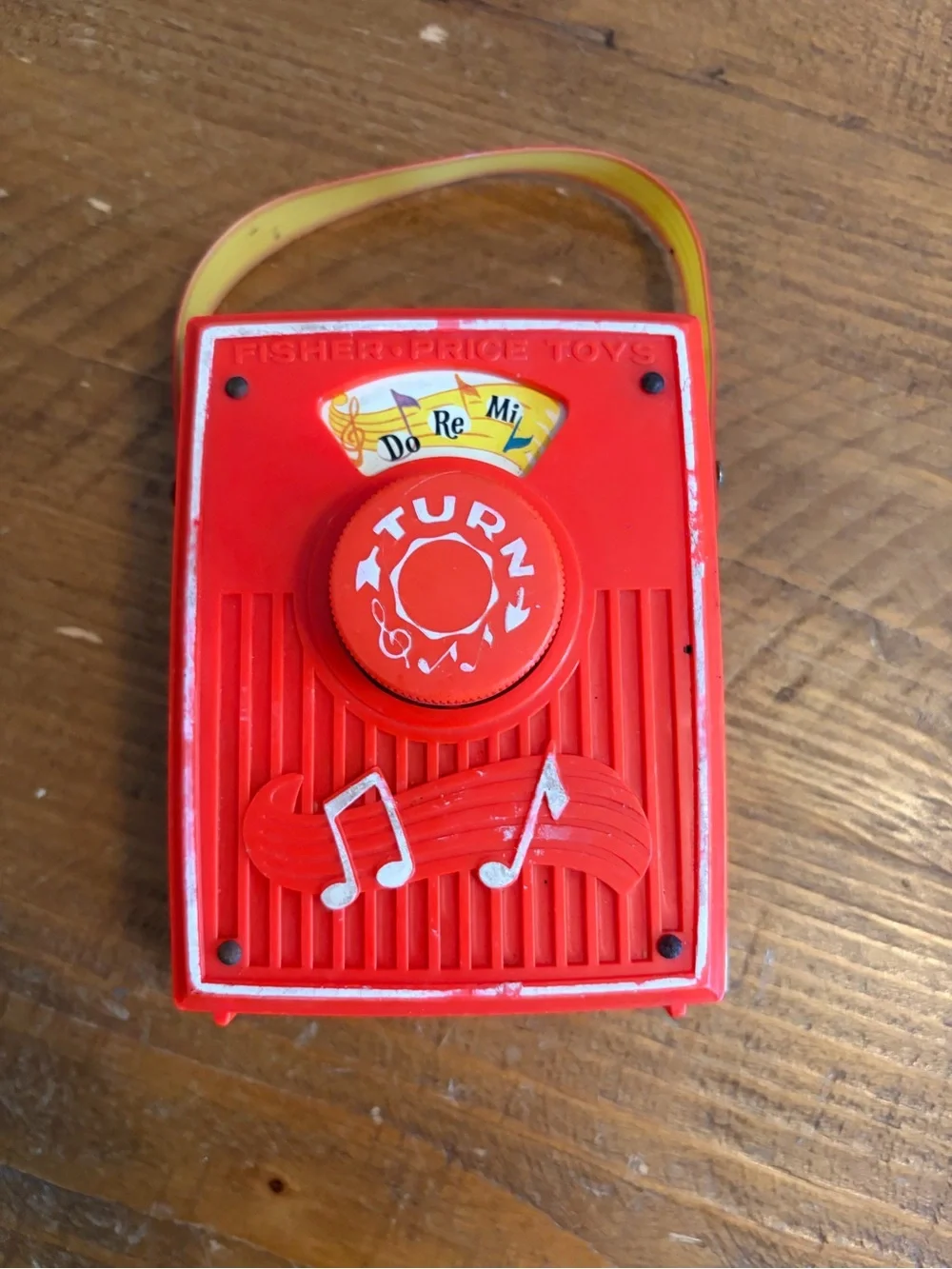 Vintage 1969 Fisher Price Pocket Radio Music Box 🎶 Do Re Mi Toy as is. Works